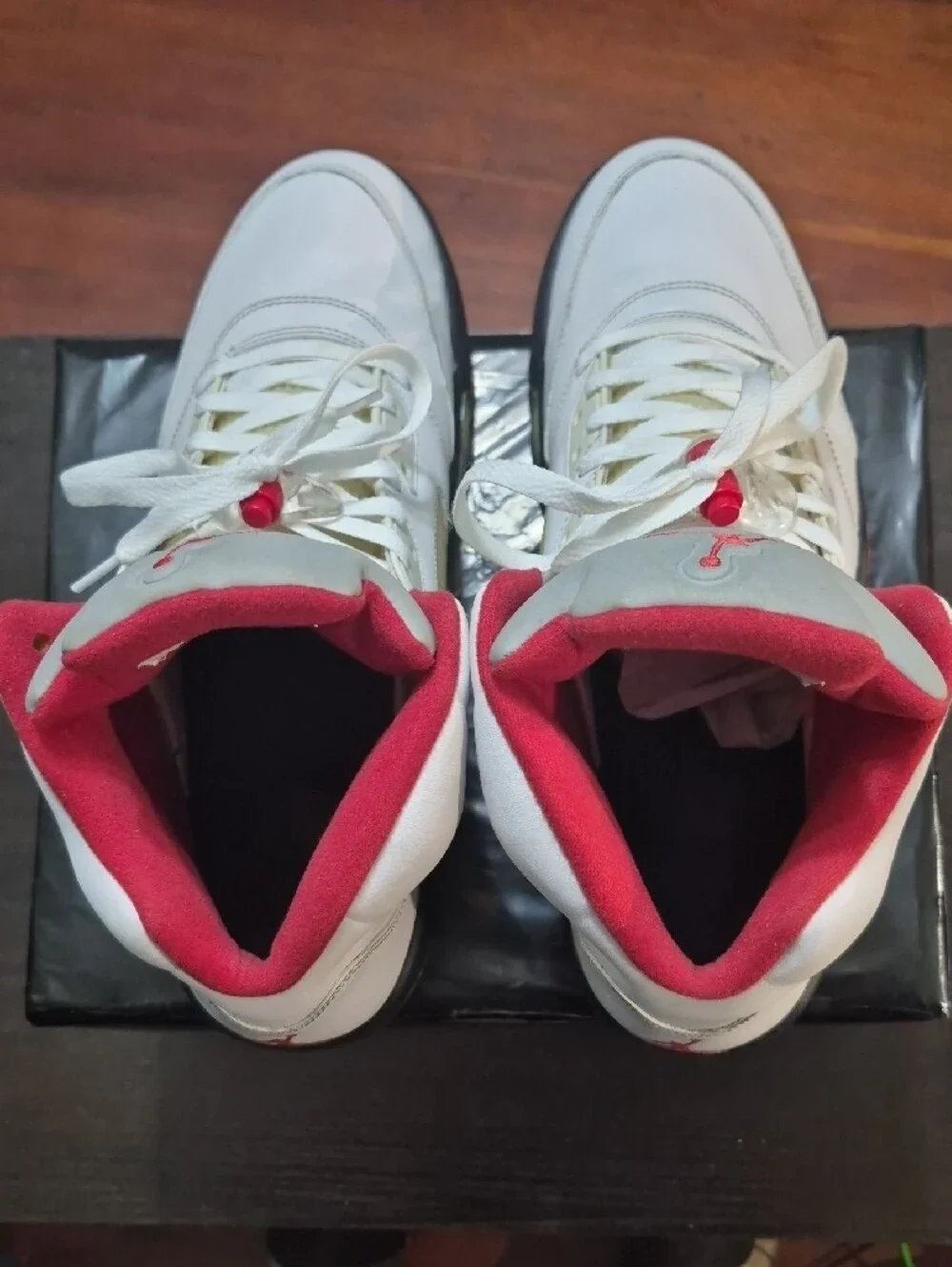 SAMPLE Air Jordan 5 Retro 'Fire Red' (2013) Mens 14 EUC